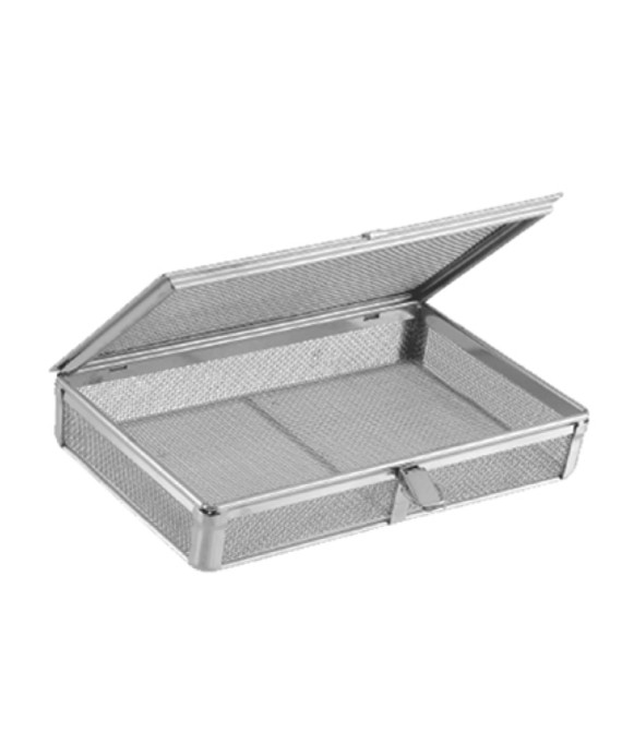 FINE MESH BASKETS WITH REMOVABLE LOCKABLE LID